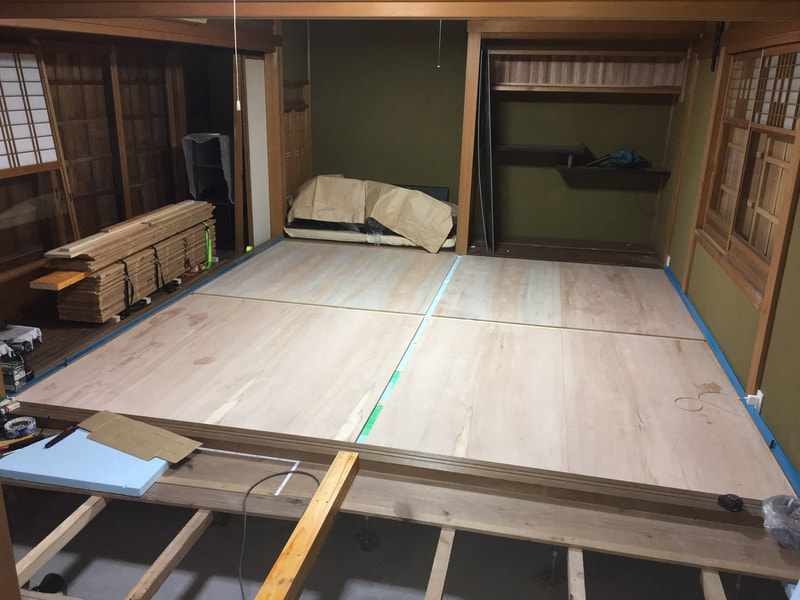 ラワン合板　t=12
+　根太35×45
+　スタイロエース40㎜